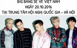 Fan sửng sốt trước tin Big Bang đến Việt Nam